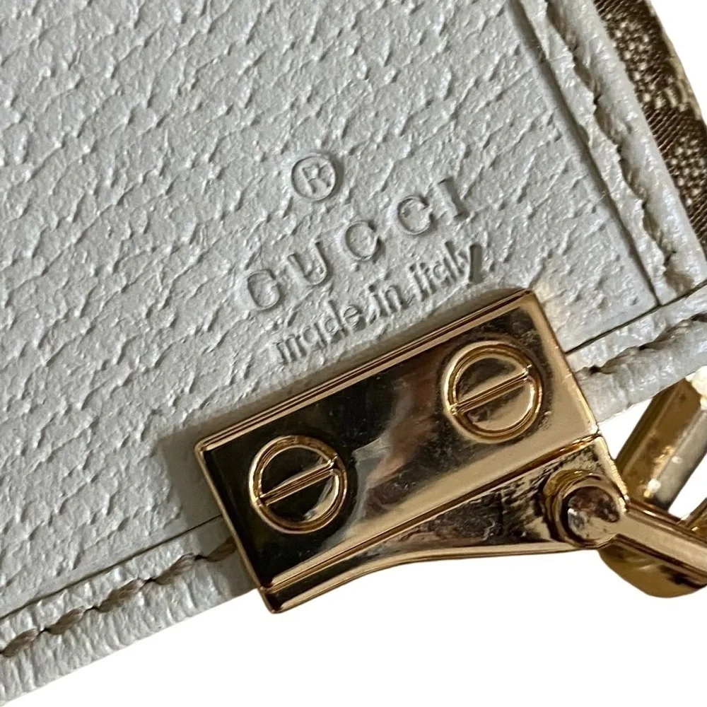 GUCCI GG Sherry Line Canvas Leather Wallet to Crossbody Bag 💼 - Picture 6 of 15